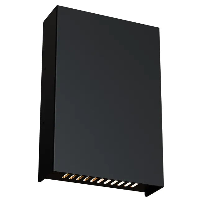 Cotinga Multi lens 6W Exterior Wall Light Tri Colour Non Dimmable Black - IP65