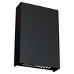 Cotinga Multi lens 6W Exterior Wall Light Tri Colour Non Dimmable Black - IP65