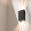 Cotinga Multi lens 6W Exterior Wall Light Tri Colour Non Dimmable Black - IP65