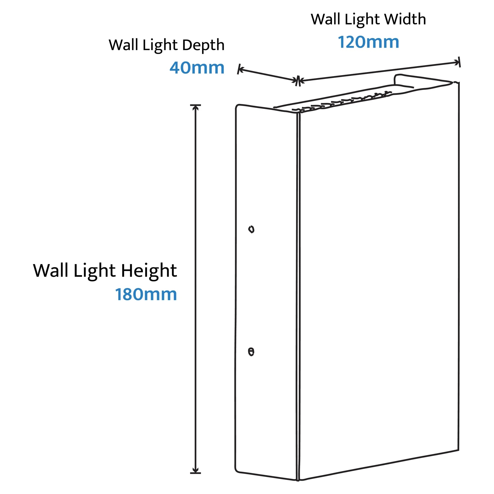 Cotinga Multi lens 6W Exterior Wall Light Tri Colour Non Dimmable Rust- IP65