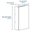 Cotinga Multi lens 6W Exterior Wall Light Tri Colour Non Dimmable White - IP65