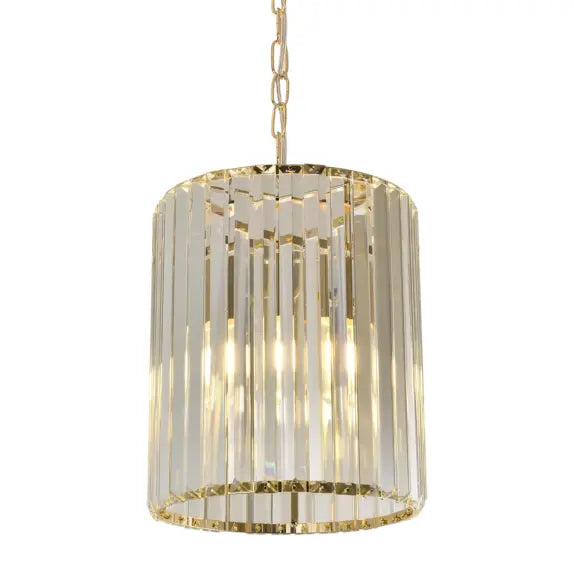 Crane Crystal Pendant E27 Small Ø250mm Gold with Clear Crystal IP20