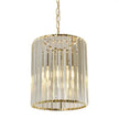 Crane Crystal Pendant E27 Small Ø250mm Gold with Clear Crystal IP20