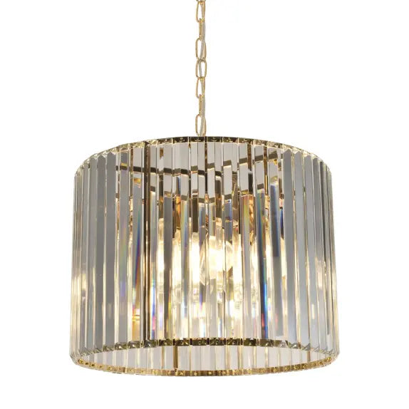Crane Crystal Pendant 4*E27 Large Ø400mm Gold with Clear Crystal IP20