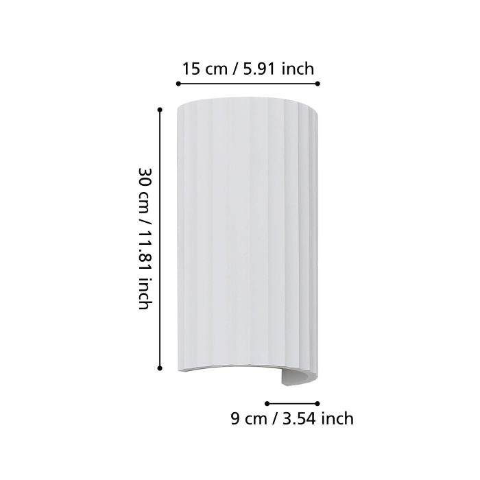 Dakota Wall Light 2X5W GU10 Tri-Colour White