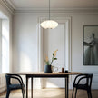 Aragon 35 White Fabric 35cm Pendant