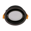 deco 13 round 13w tiltable led downlight matt black