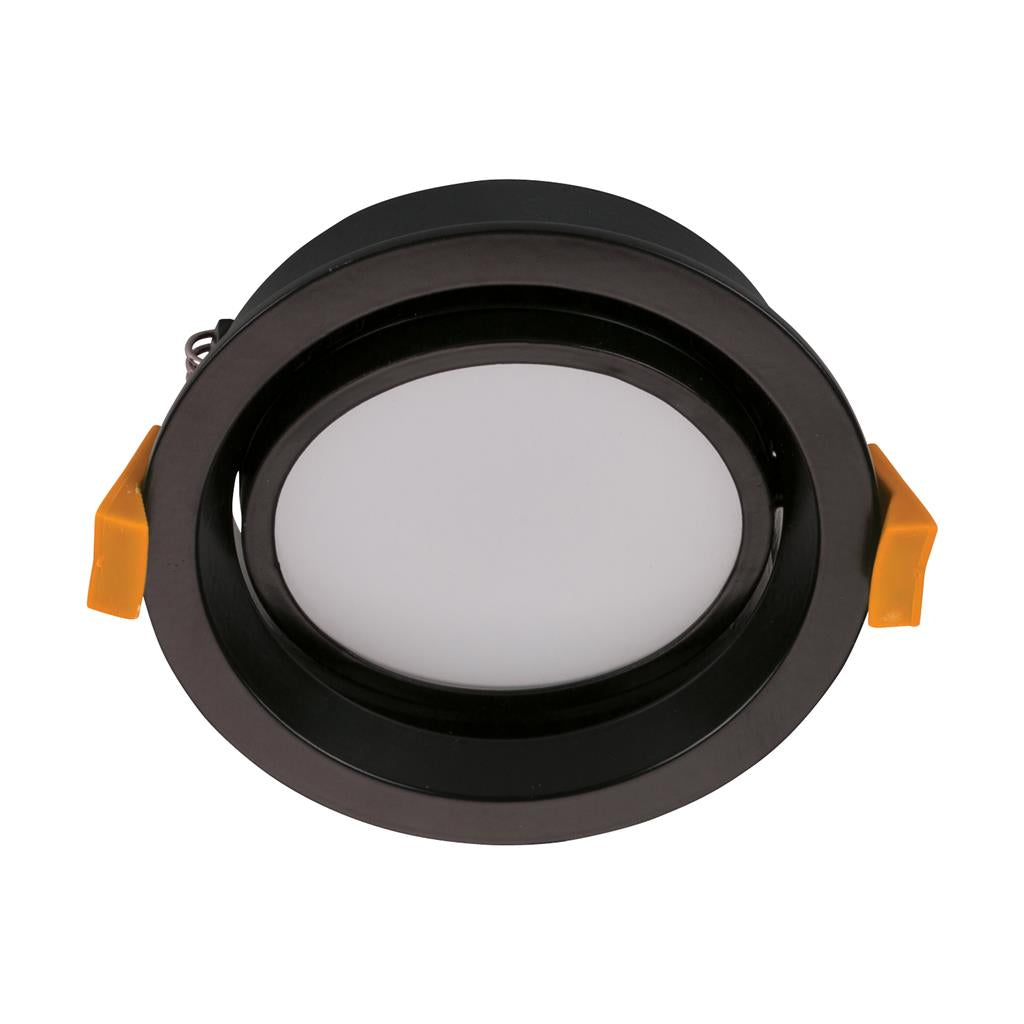 deco 13 round 13w tiltable led downlight matt black