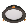 deco 20 round 20w led downlight black frame