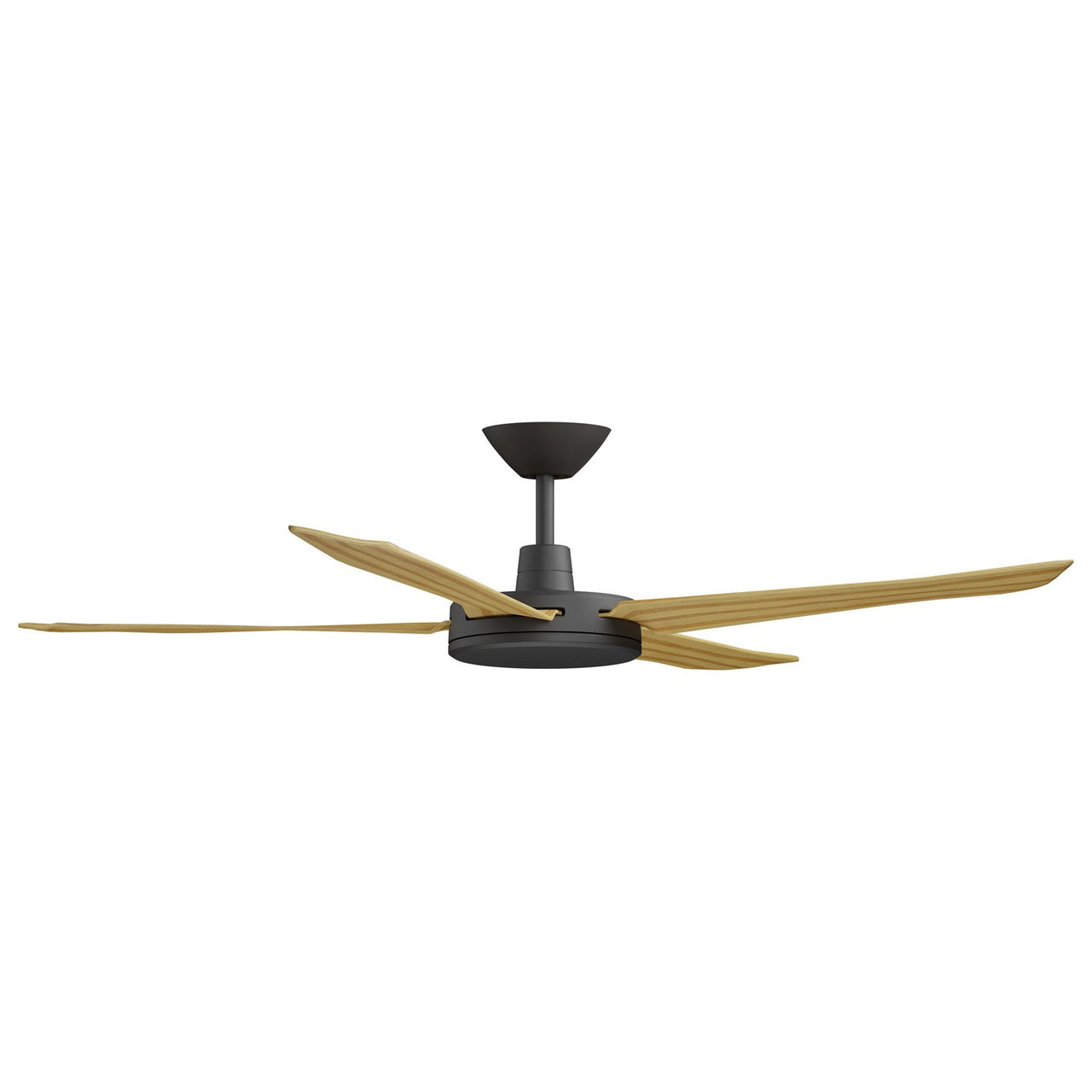 Calibo Enviro 60" (1530mm) DC Ceiling Fan with Remote in Black with Bamboo