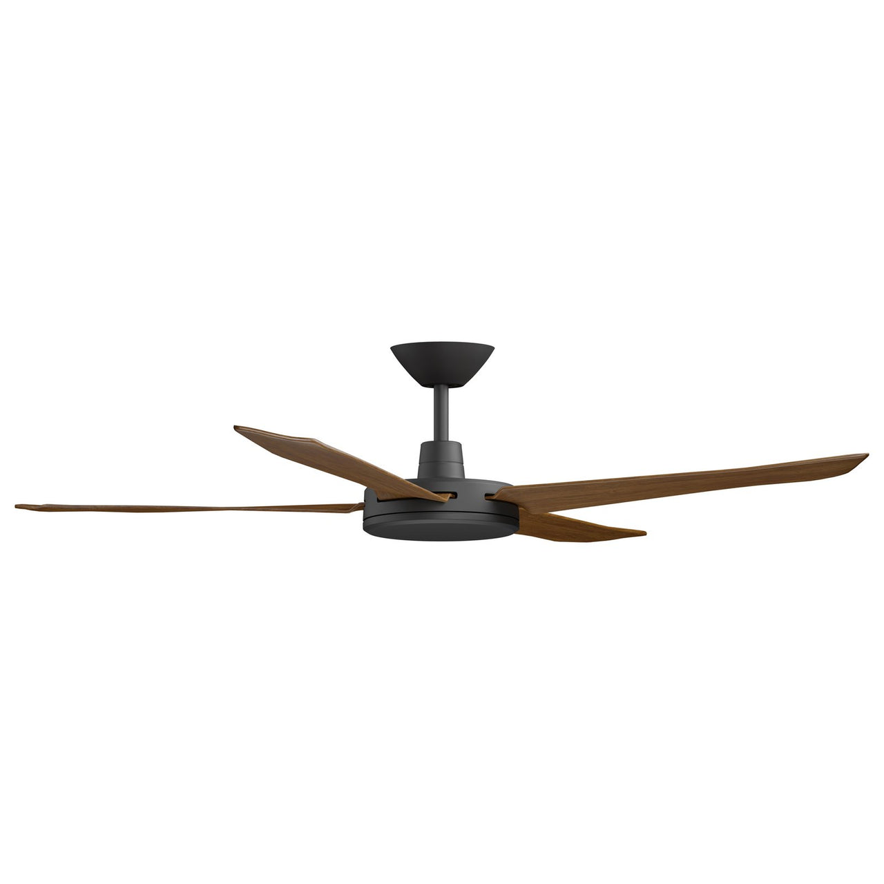 Calibo Enviro 60" (1530mm) DC Ceiling Fan with Remote in Black with Koa