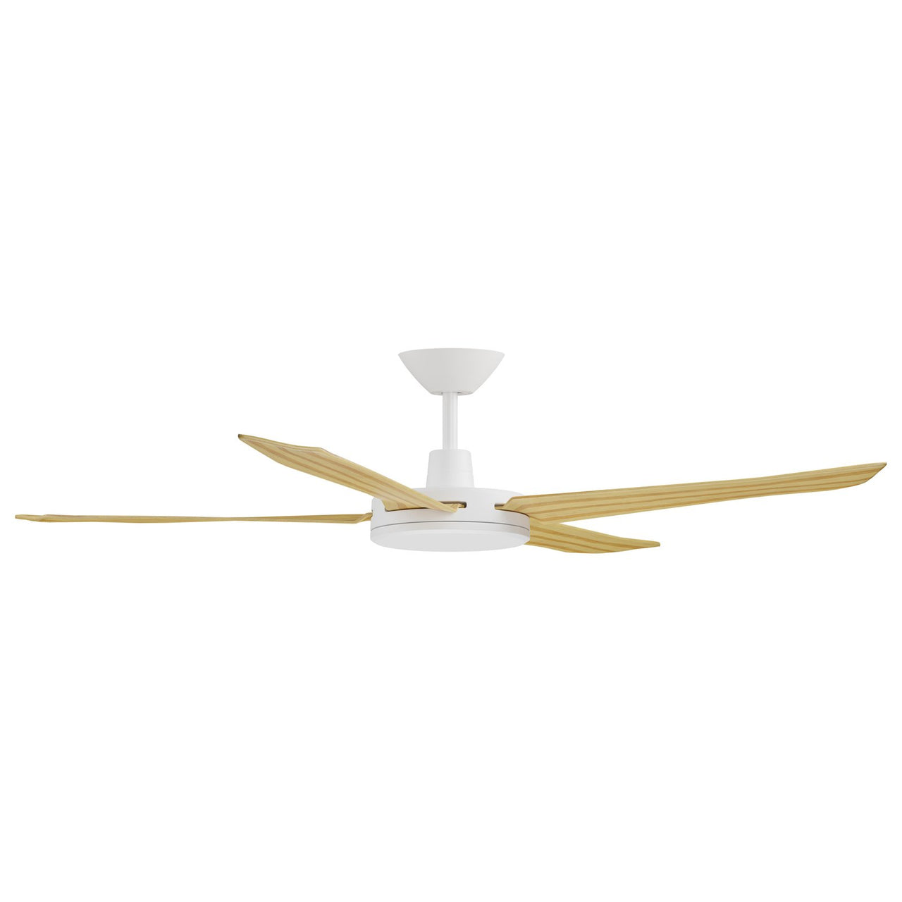 Calibo Enviro 60" (1530mm) DC Ceiling Fan with Remote in White with Bamboo