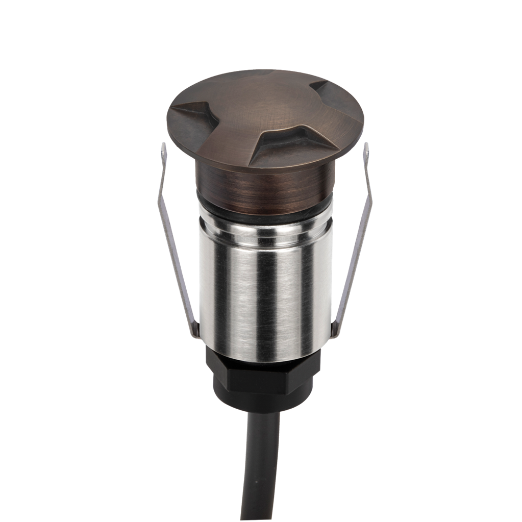 Emit 25mm RGBW  36° Led 12/24V Decklight Antique Brass