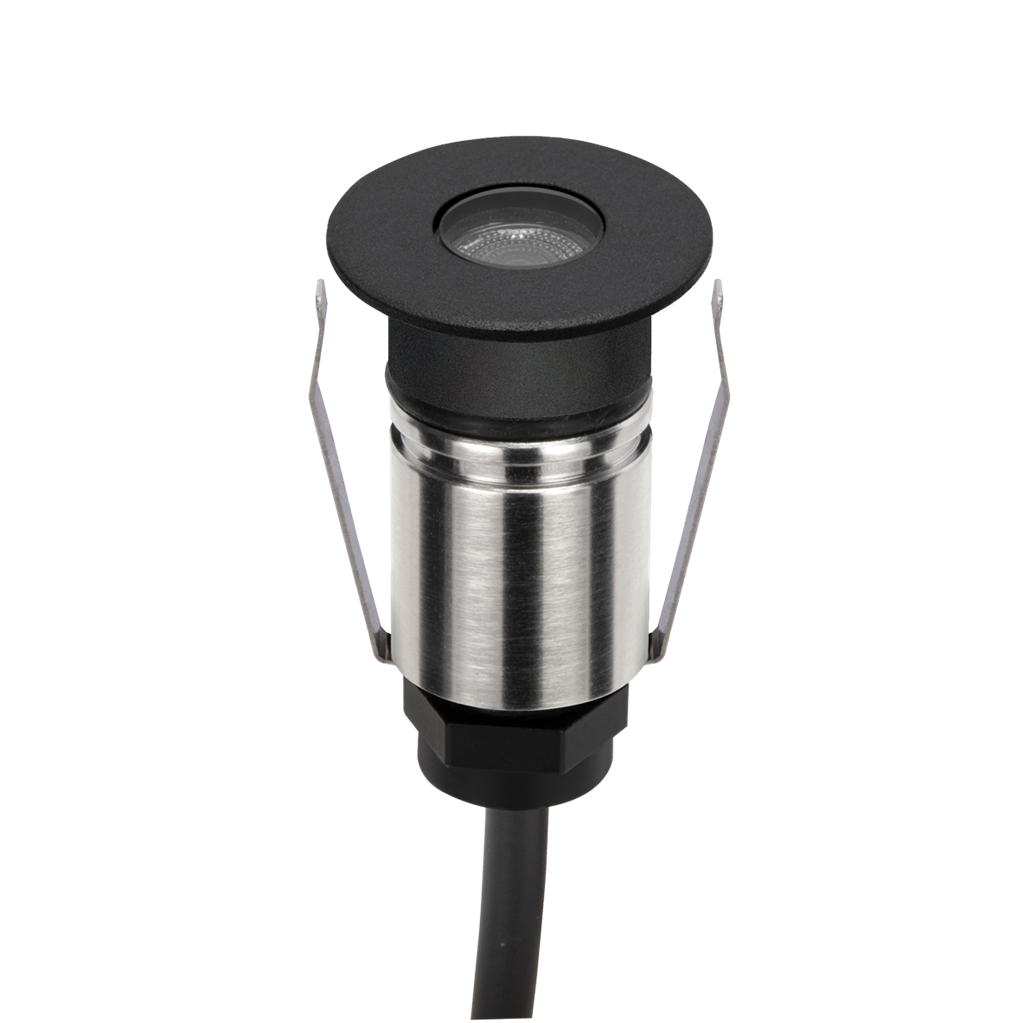 Emit 25mm RGBW  36° Led 12/24V Decklight Stainless Steel Black 