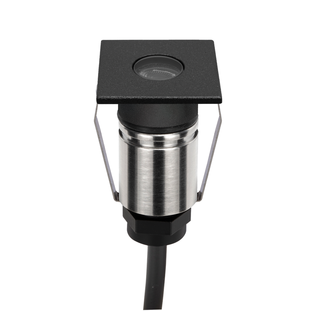 Emit 25mm RGBW  36° Led 12/24V Decklight Stainless Steel Black