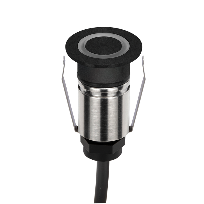 Emit 25mm RGBW  36° Led 12/24V Decklight Stainless Steel Black