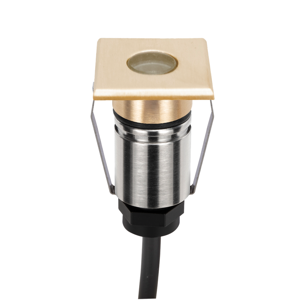 Emit 25mm RGBW  36° Led 12/24V Decklight Brushed Brass 