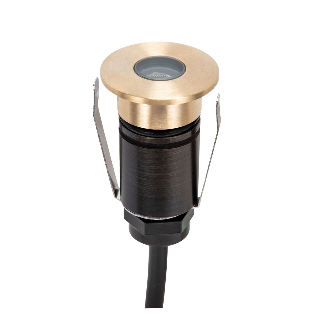 Emit 25mm 1W 36° Led Trio 12/24V Decklight Brushed Brass