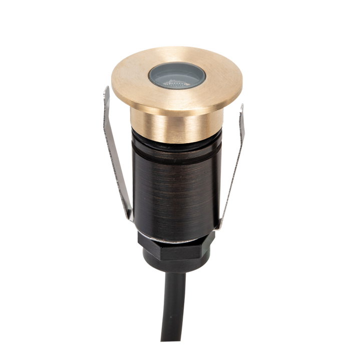 Emit 25mm 1W 36° Led Trio 12/24V Decklight Brushed Brass
