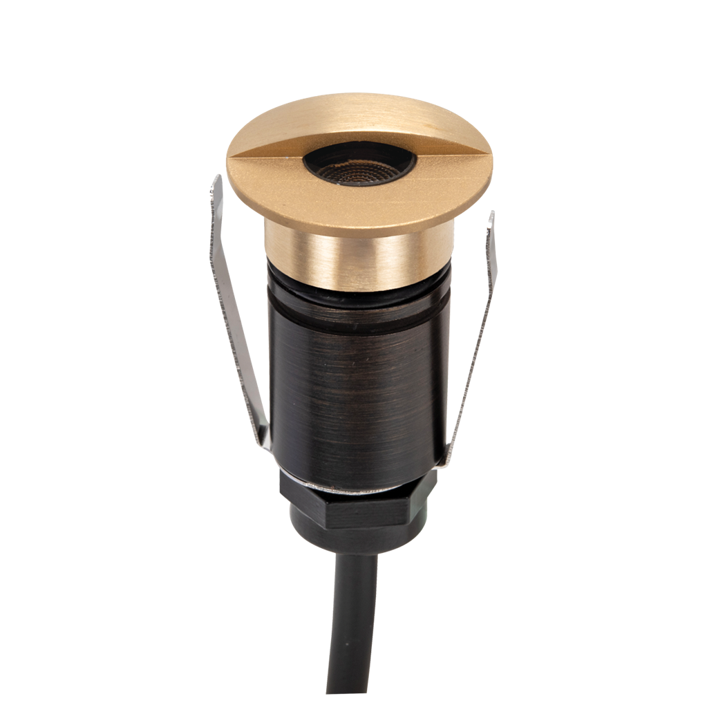 Emit 25mm 1W 36° Led Trio 12/24V Decklight Brushed Brass