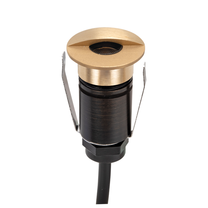 Emit 25mm 1W 36° Led Trio 12/24V Decklight Brushed Brass