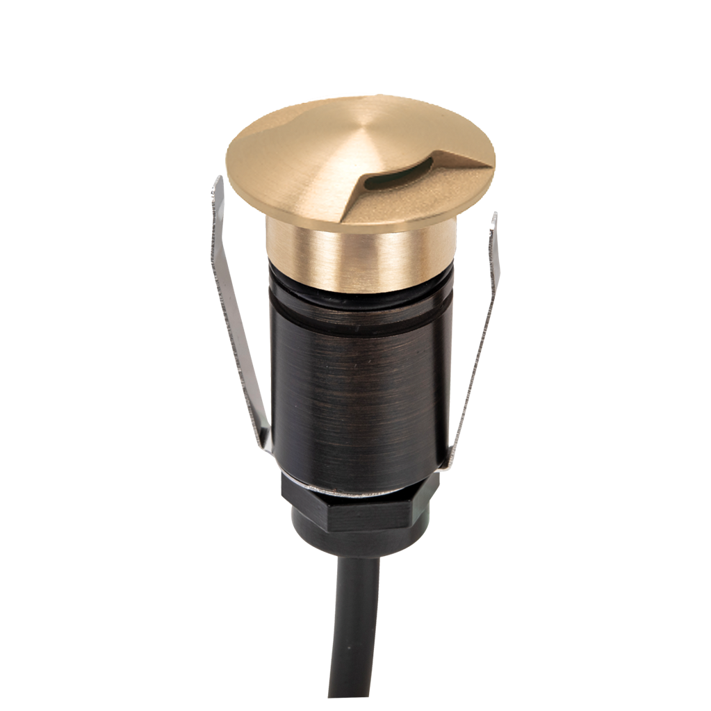 Emit 25mm 1W 36° Led Trio 12/24V Decklight Brushed Brass