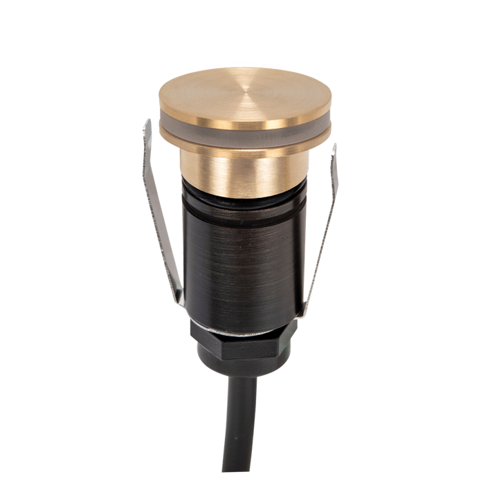 Emit 25mm 1W 36° Led Trio 12/24V Decklight Brushed Brass