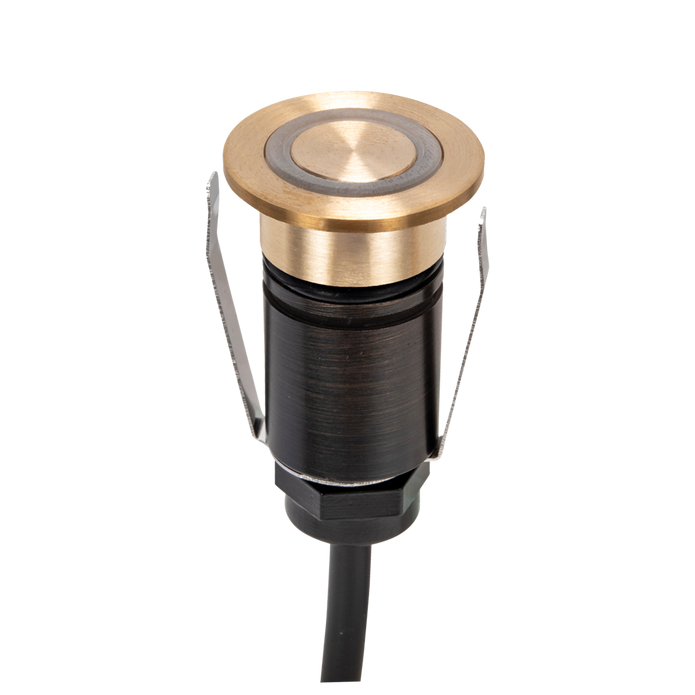 Emit 25mm 1W 36° Led Trio 12/24V Decklight Brushed Brass