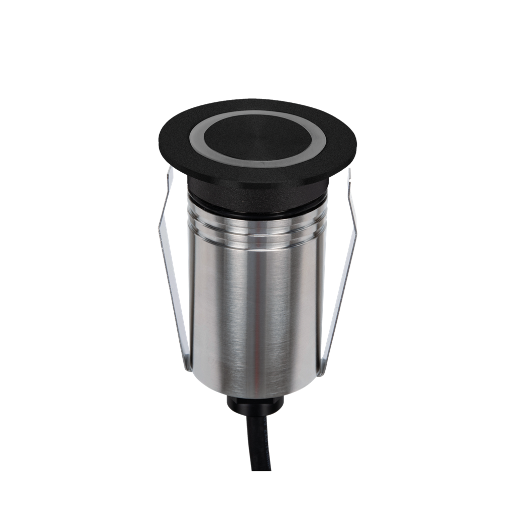 Emit 55mm RGBW  36° Led 12/24V Decklight Stainless Steel Black 