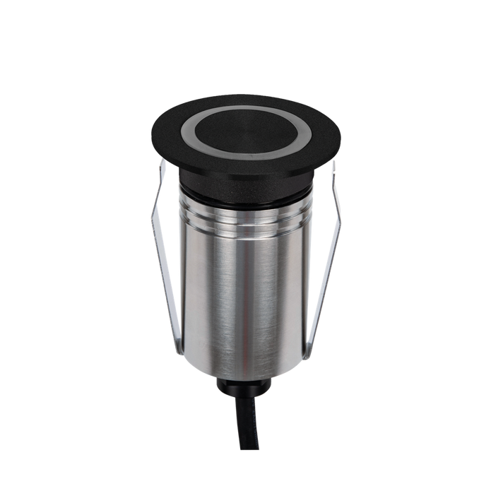 Emit 55mm RGBW  36° Led 12/24V Decklight Stainless Steel Black