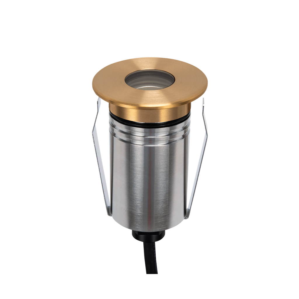 Emit 55mm RGBW  36° Led 12/24V Decklight Brushed Brass 
