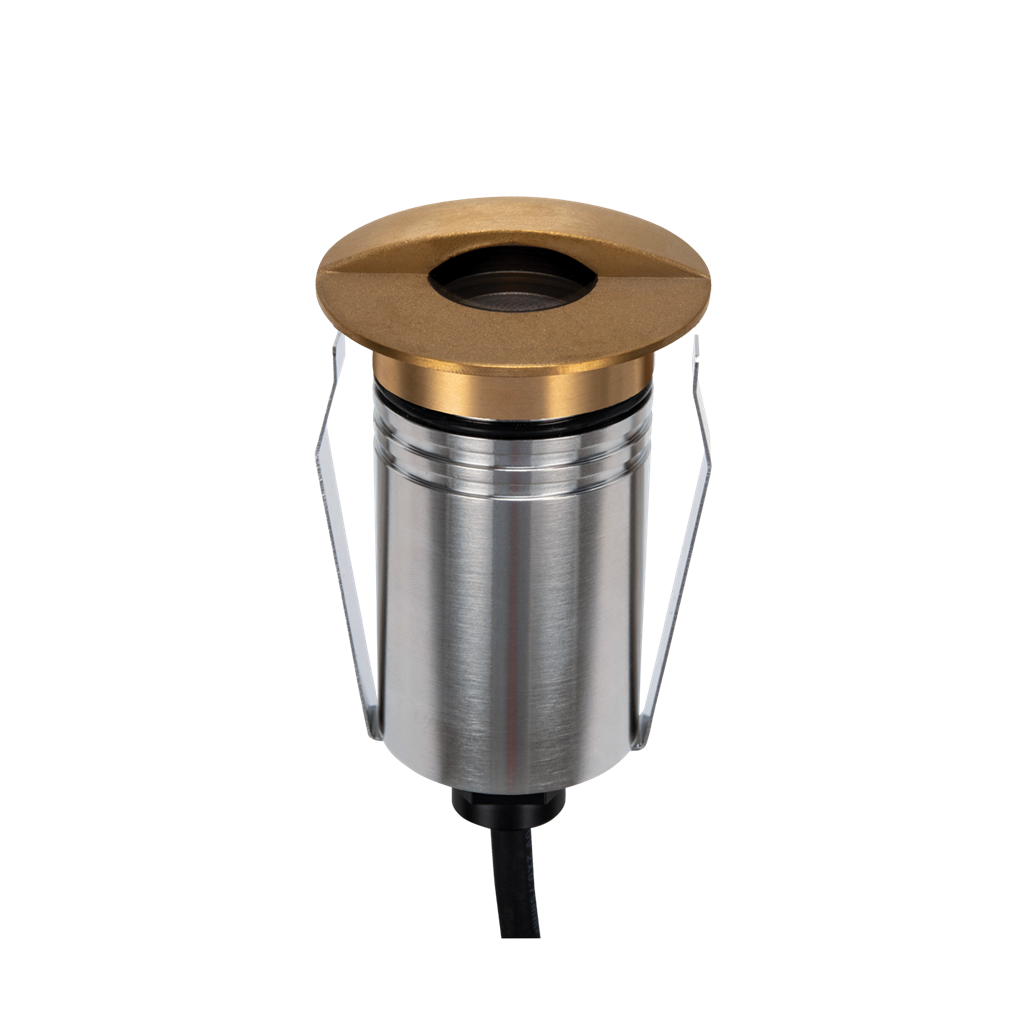 Emit 55mm RGBW  36° Led 12/24V Decklight Brushed Brass 