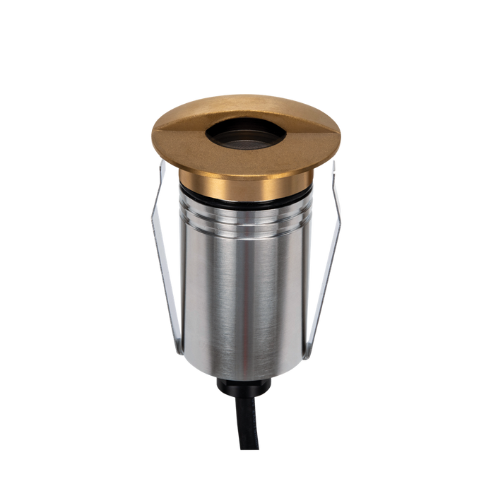 Emit 55mm RGBW  36° Led 12/24V Decklight Brushed Brass