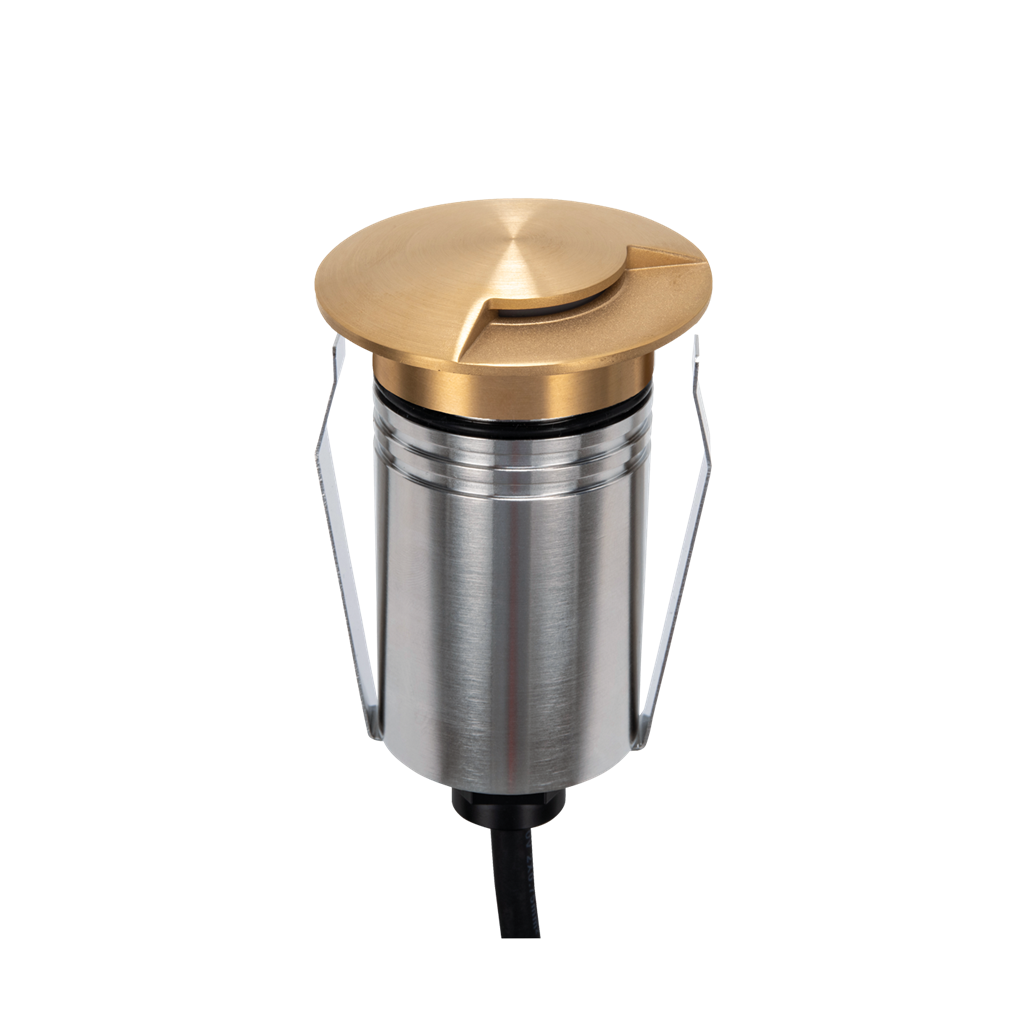 Emit 55mm RGBW  36° Led 12/24V Decklight Brushed Brass 