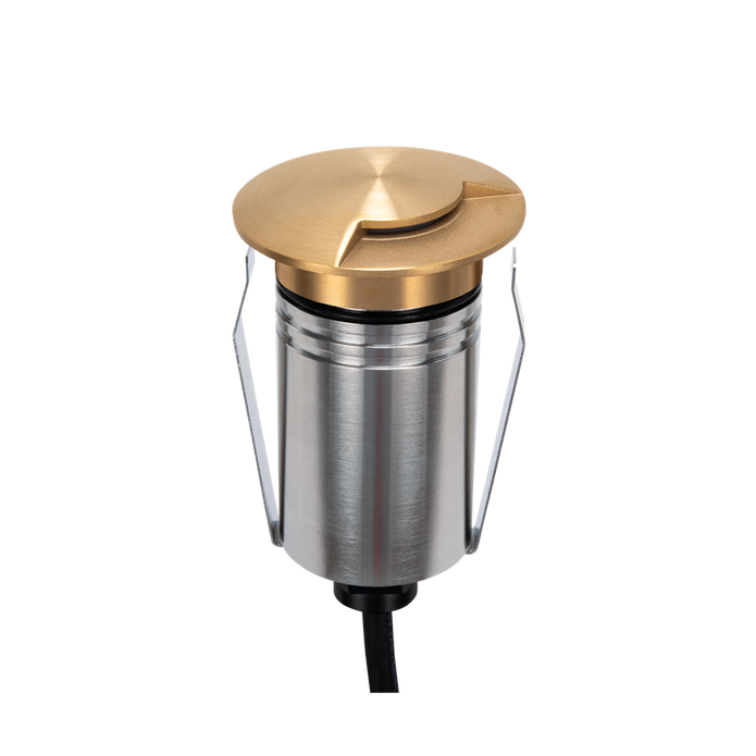 Emit 55mm RGBW  36° Led 12/24V Decklight Brushed Brass
