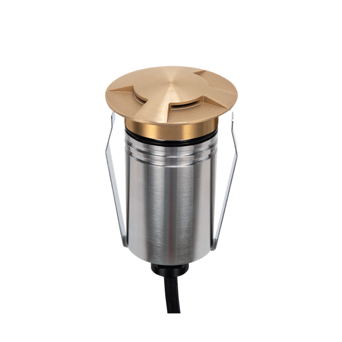 Emit 55mm RGBW  36° Led 12/24V Decklight Brushed Brass