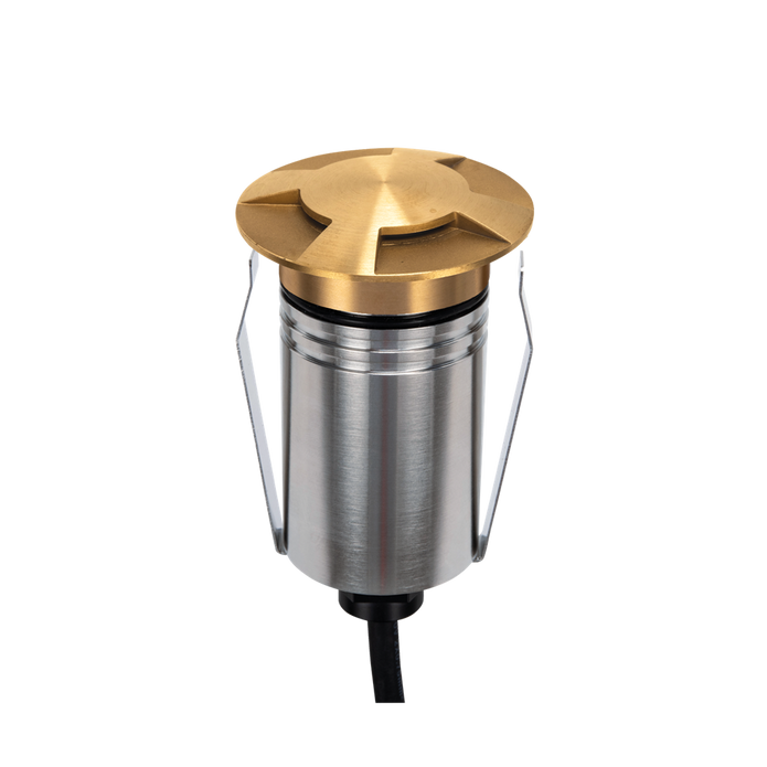 Emit 55mm RGBW  36° Led 12/24V Decklight Brushed Brass