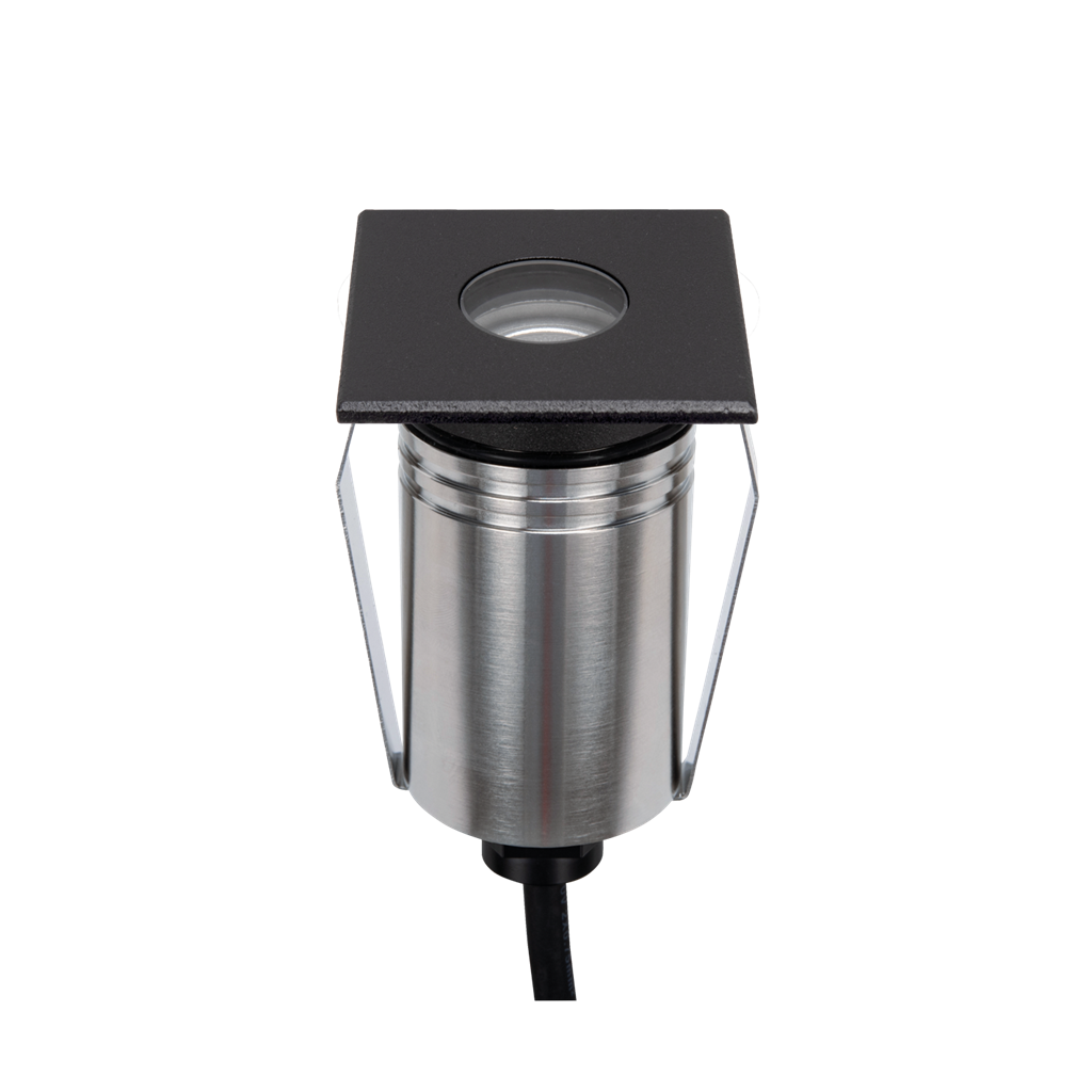 Emit 55mm 2.5W 36° Led Trio 12/24V Decklight Stainless Steel Black