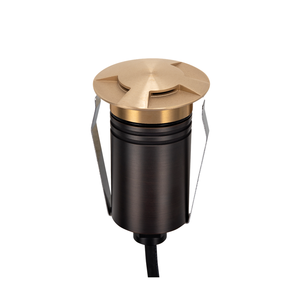 Emit 55mm 2.5W 36° Led Trio 12/24V Decklight Brushed Brass 