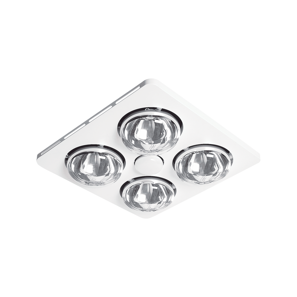 Essence 4  4 Heat 3 in 1 Bathroom Heater Exhaust Fan & 8w R63 4000K LED Light White
