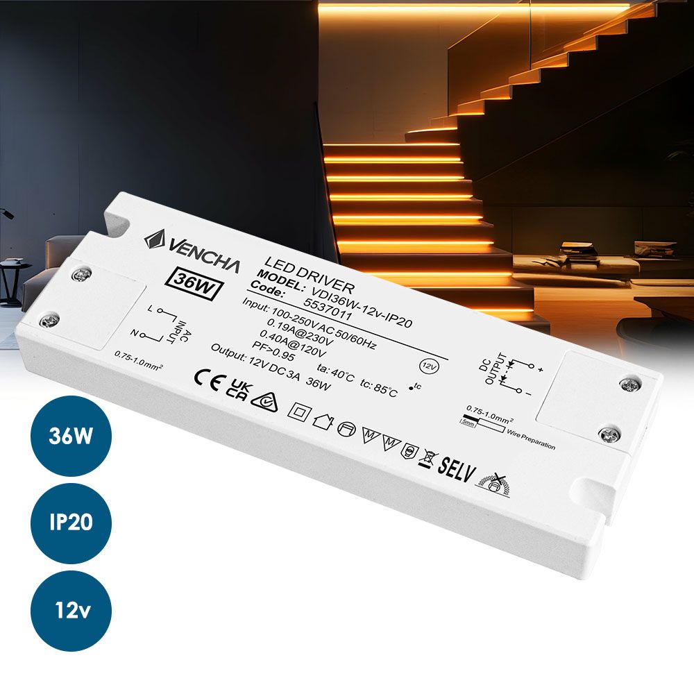 VDI36W 36w 12v IP20 LED Driver