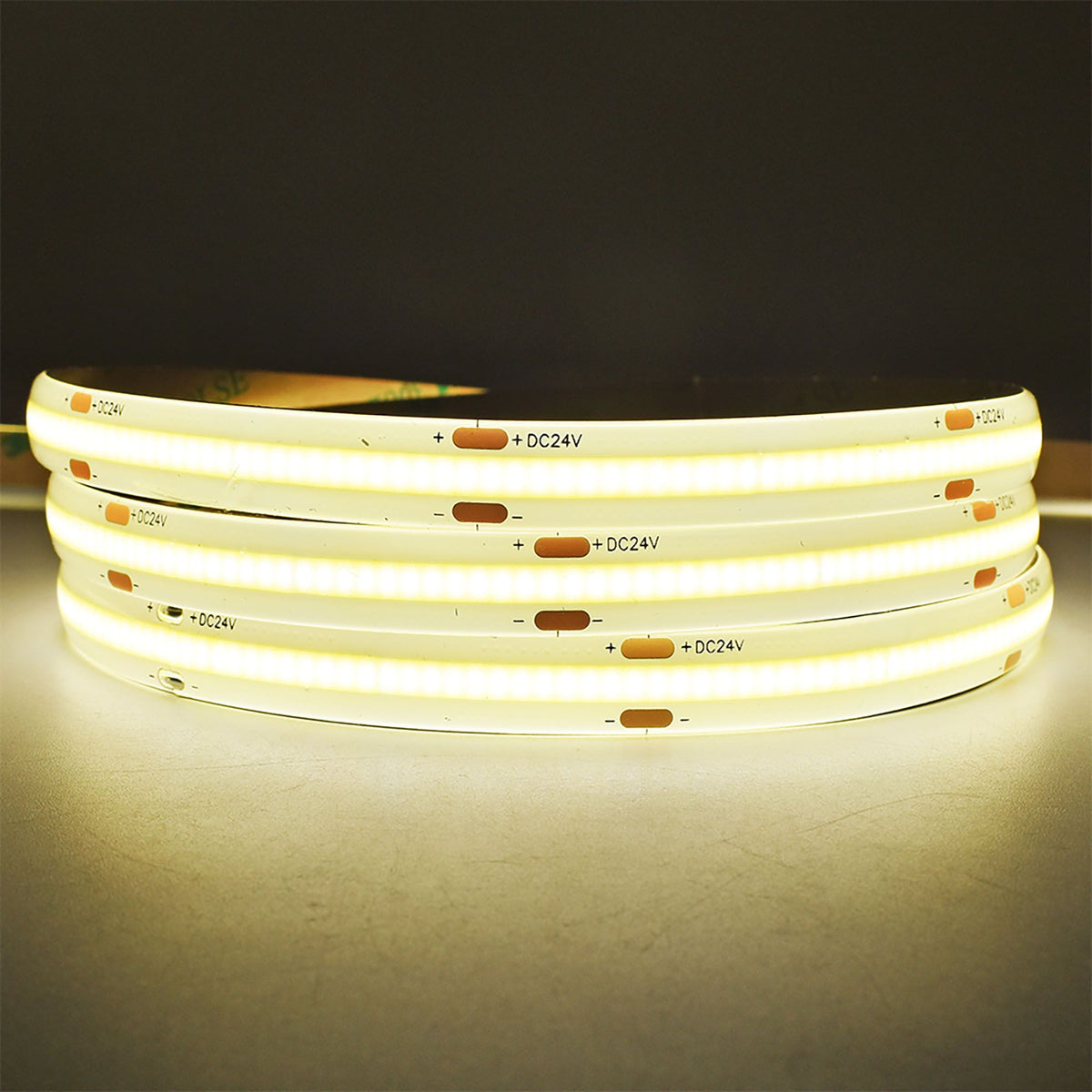 10w COB Long Run LED Strip Light - 24v - IP65 - 10m Reel - 4000K
