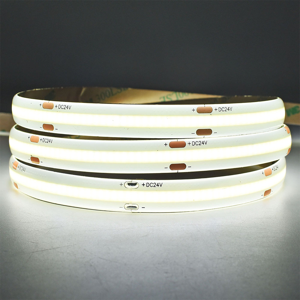 10w COB Long Run LED Strip Light - 24v - IP65 - 10m Reel - 6000K