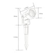 Thorn 12w Garden Spike - 3CCT