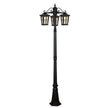 Eden Exterior Tripple Head Post Light - 2100mm