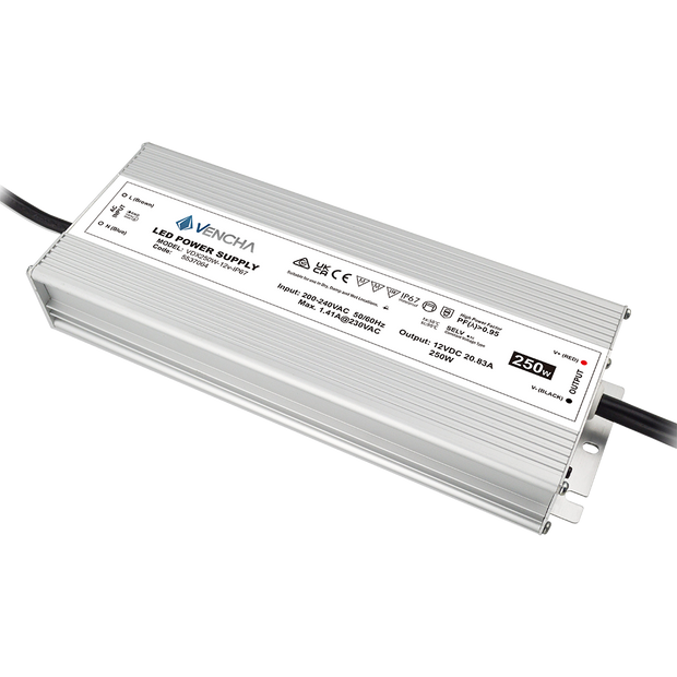 VDX250W 250w 12v IP67 LED Driver