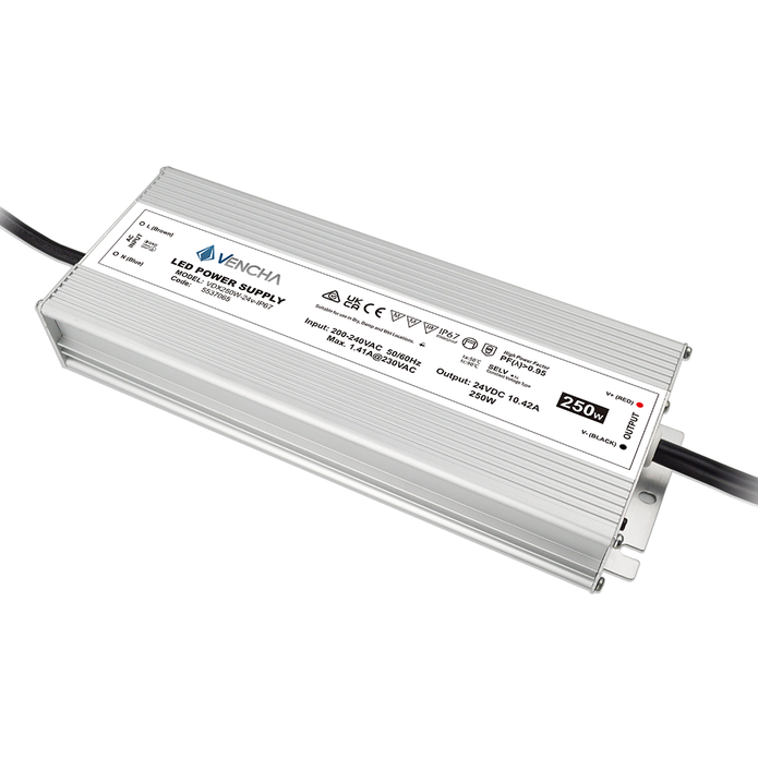 VDX250W 250w 24v IP67 LED Driver