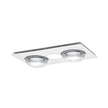 Forme 2 Heat 3 in 1 Bathroom Heater Exhaust Fan & 10w Tricolour LED Downlight White