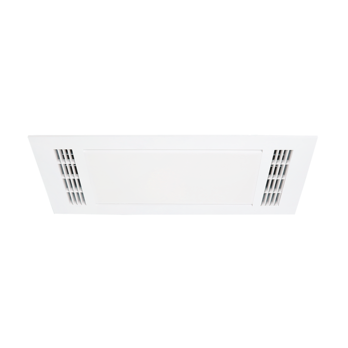 Furnace 2200w Fan Forced Heat 3 in 1 Bathroom Heater Exhaust Fan with 20w Tricolour Light White