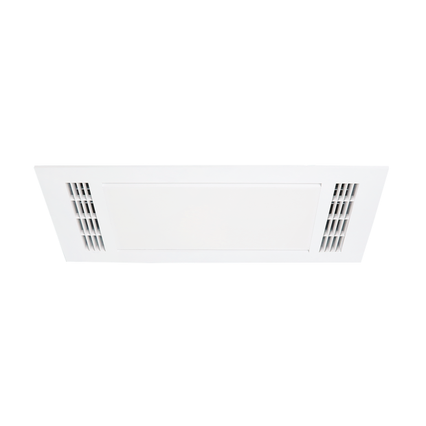 Furnace 2200w Fan Forced Heat 3 in 1 Bathroom Heater Exhaust Fan with 20w Tricolour Light White